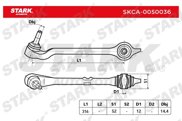 SKCA-0050036 Stark Рычаг независимой подвески колеса, подвеска колеса (фото 2)
