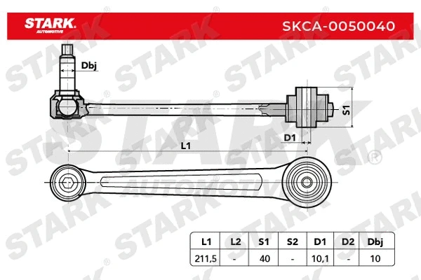 SKCA-0050040 Stark Рычаг независимой подвески колеса, подвеска колеса (фото 2)