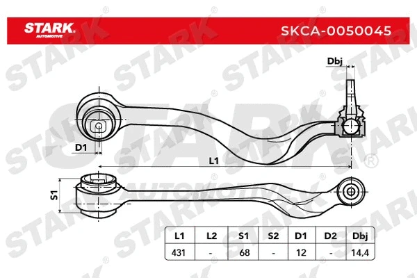 SKCA-0050045 Stark Рычаг независимой подвески колеса, подвеска колеса (фото 2)