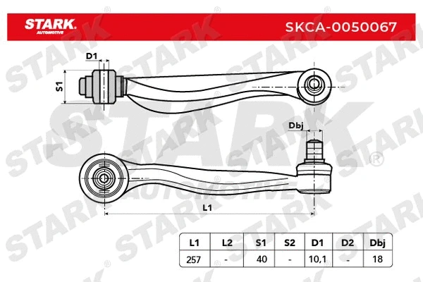 SKCA-0050067 Stark Рычаг независимой подвески колеса, подвеска колеса (фото 2)