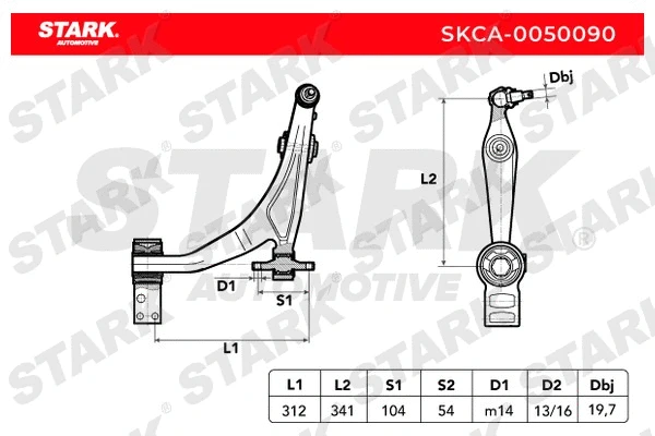 SKCA-0050090 Stark Рычаг независимой подвески колеса, подвеска колеса (фото 2)