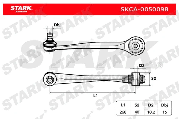 SKCA-0050098 Stark Рычаг независимой подвески колеса, подвеска колеса (фото 2)