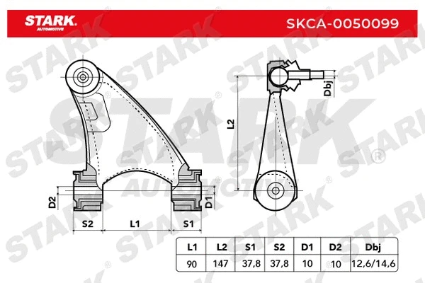 SKCA-0050099 Stark Рычаг независимой подвески колеса, подвеска колеса (фото 2)