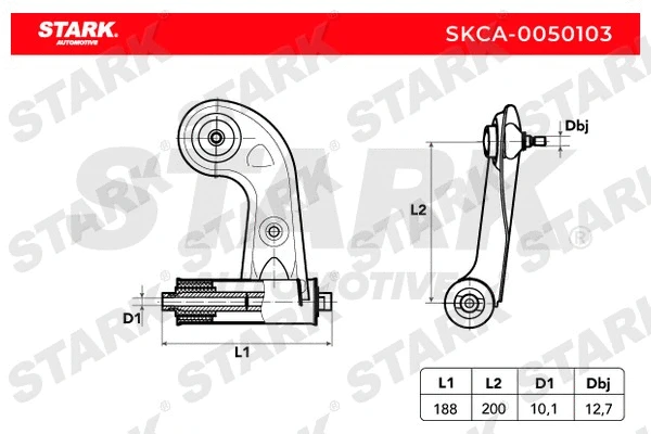 SKCA-0050103 Stark Рычаг независимой подвески колеса, подвеска колеса (фото 2)