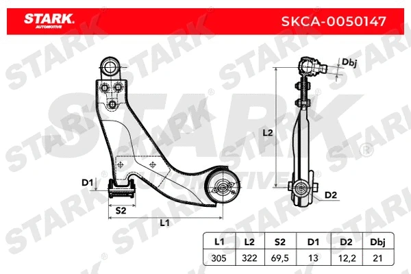 SKCA-0050147 Stark Рычаг независимой подвески колеса, подвеска колеса (фото 6)