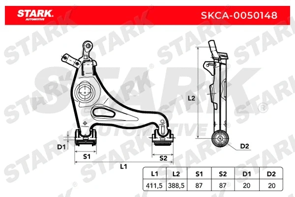 SKCA-0050148 Stark Рычаг независимой подвески колеса, подвеска колеса (фото 2)