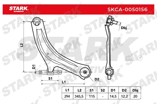 SKCA-0050156 Stark Рычаг независимой подвески колеса, подвеска колеса (фото 2)