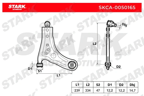 SKCA-0050165 Stark Рычаг независимой подвески колеса, подвеска колеса (фото 2)