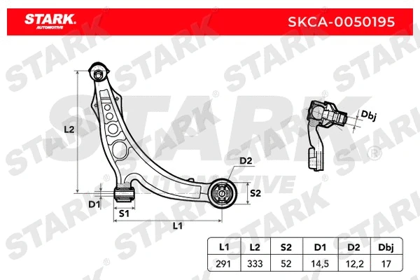 SKCA-0050195 Stark Рычаг независимой подвески колеса, подвеска колеса (фото 2)