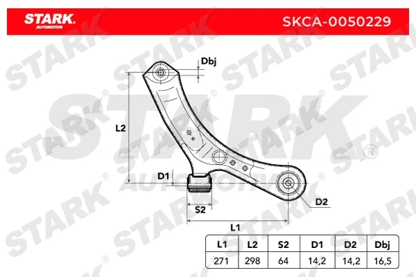 SKCA-0050229 Stark Рычаг независимой подвески колеса, подвеска колеса (фото 2)