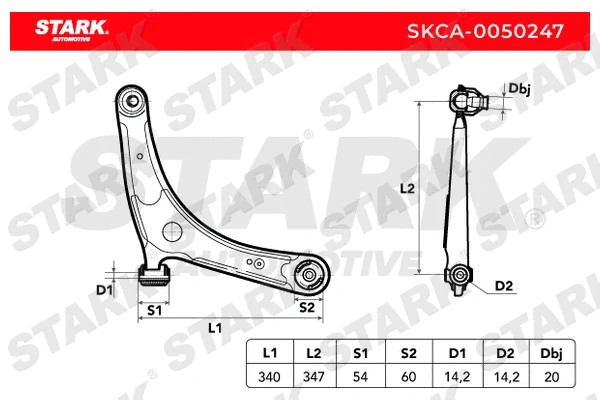 SKCA-0050247 Stark Рычаг независимой подвески колеса, подвеска колеса (фото 2)