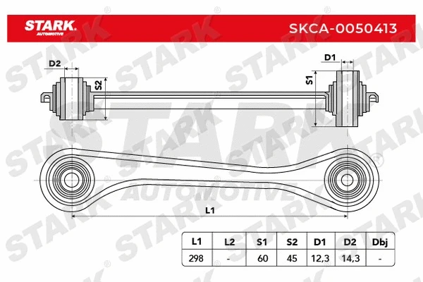 SKCA-0050413 Stark Рычаг независимой подвески колеса, подвеска колеса (фото 1)
