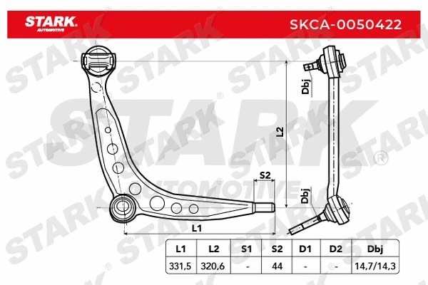 SKCA-0050422 Stark Рычаг независимой подвески колеса, подвеска колеса (фото 2)