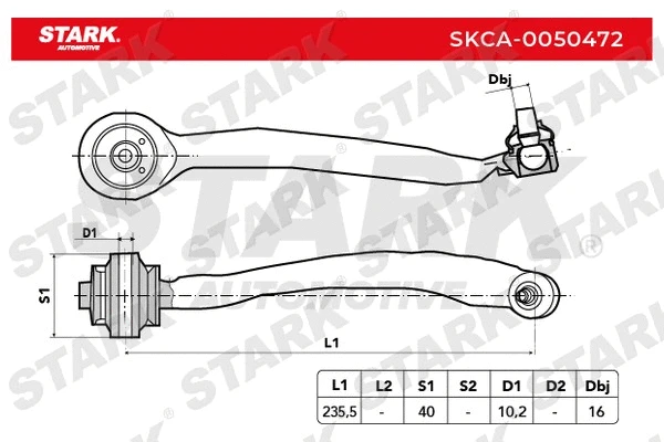 SKCA-0050472 Stark Рычаг независимой подвески колеса, подвеска колеса (фото 2)