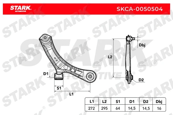 SKCA-0050504 Stark Рычаг независимой подвески колеса, подвеска колеса (фото 1)