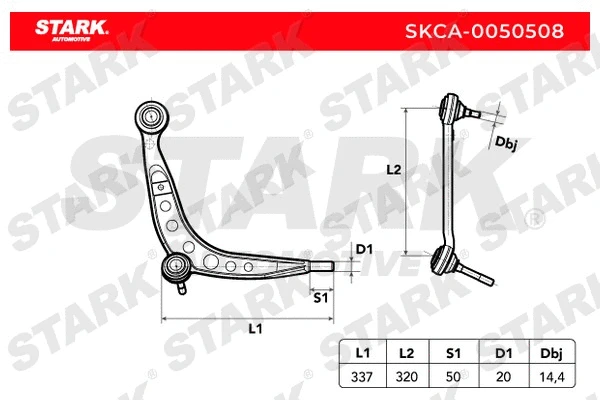 SKCA-0050508 Stark Рычаг независимой подвески колеса, подвеска колеса (фото 2)