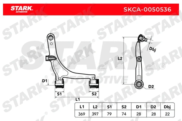 SKCA-0050536 Stark Рычаг независимой подвески колеса, подвеска колеса (фото 1)