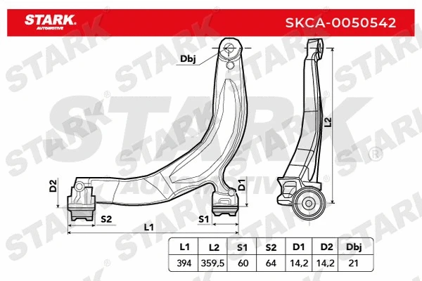 SKCA-0050542 Stark Рычаг независимой подвески колеса, подвеска колеса (фото 3)