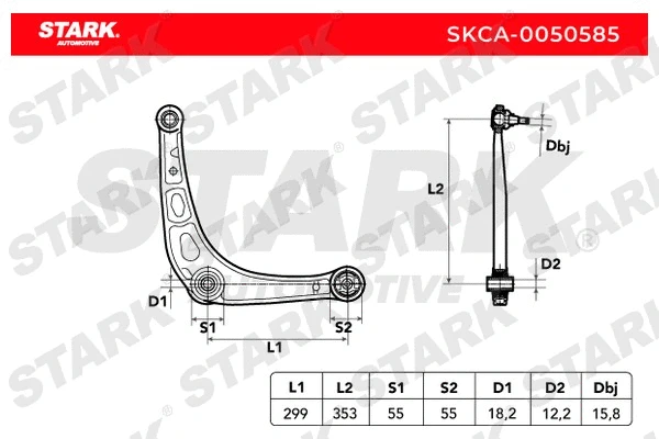 SKCA-0050585 Stark Рычаг независимой подвески колеса, подвеска колеса (фото 2)