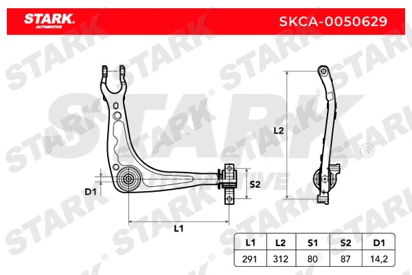 SKCA-0050629 Stark Рычаг независимой подвески колеса, подвеска колеса (фото 1)