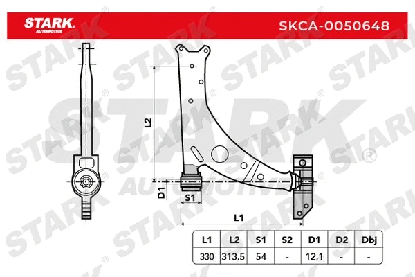 SKCA-0050648 Stark Рычаг независимой подвески колеса, подвеска колеса (фото 1)