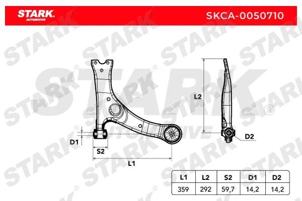 SKCA-0050710 Stark Рычаг независимой подвески колеса, подвеска колеса (фото 2)