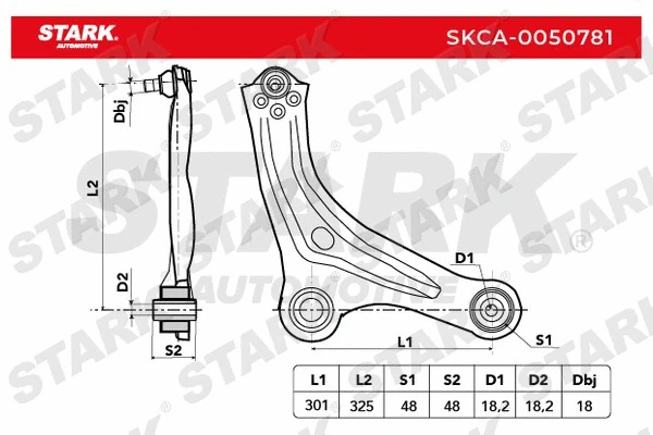 SKCA-0050781 Stark Рычаг независимой подвески колеса, подвеска колеса (фото 5)