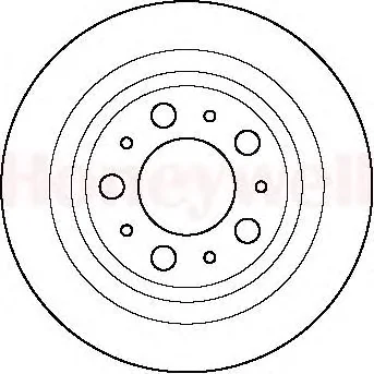 562087B BENDIX Тормозной диск (фото 1)