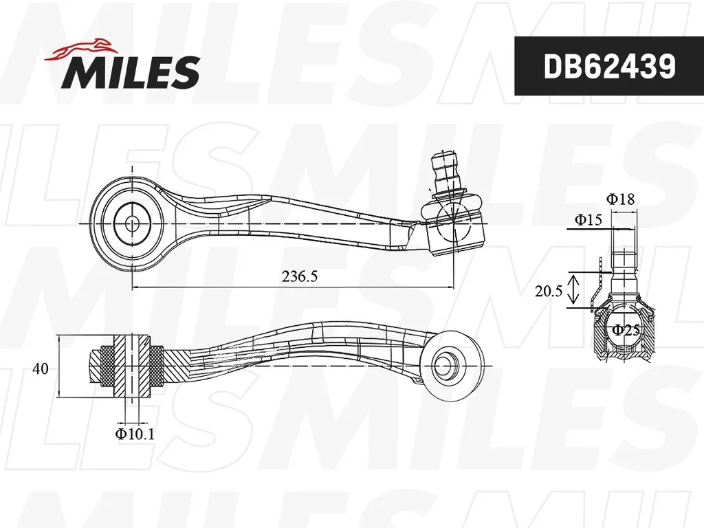 DB62439 MILES Рычаг независимой подвески колеса, подвеска колеса (фото 1)