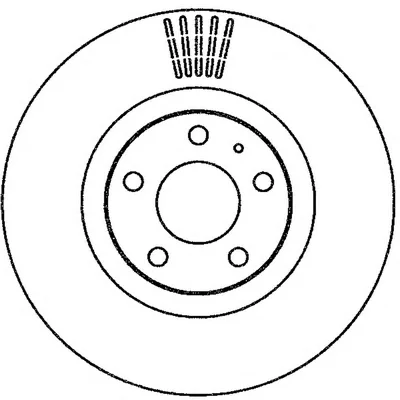 562265B BENDIX Тормозной диск (фото 1)