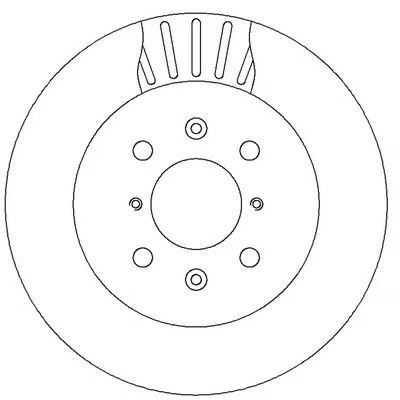 562308B BENDIX Тормозной диск (фото 1)
