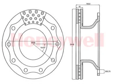 569000B BENDIX Тормозной диск (фото 1)