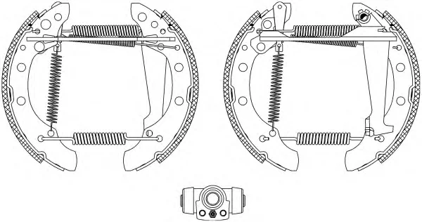 8DB 355 003-731 BEHR/HELLA/PAGID Тормозные колодки (фото 1)