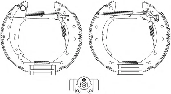 8DB 355 004-791 BEHR/HELLA/PAGID Тормозные колодки (фото 1)