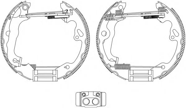 8DB 355 004-971 BEHR/HELLA/PAGID Тормозные колодки (фото 1)