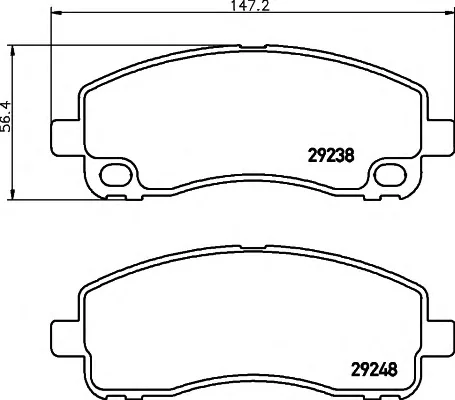 8DB 355 005-601 BEHR/HELLA/PAGID Тормозные колодки (фото 1)