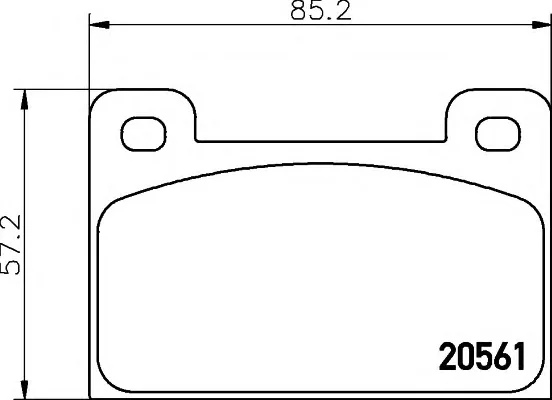 8DB 355 005-761 BEHR/HELLA/PAGID Тормозные колодки (фото 1)