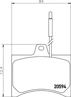 8DB 355 005-891 BEHR/HELLA/PAGID Тормозные колодки (фото 1)