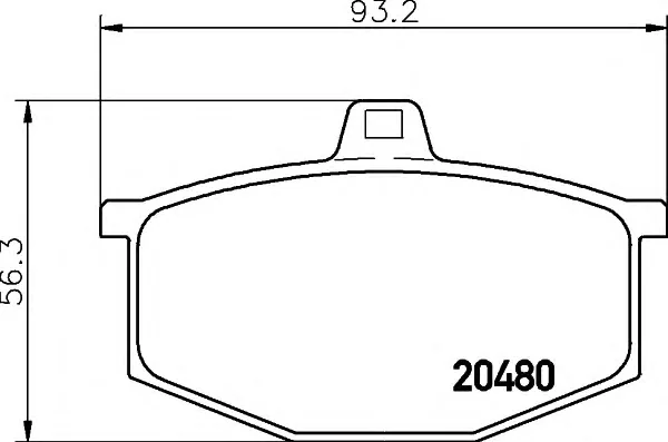 8DB 355 006-031 BEHR/HELLA/PAGID Тормозные колодки (фото 1)