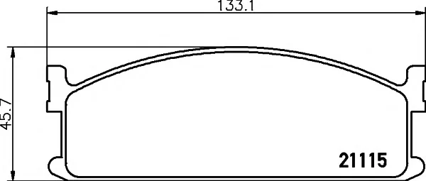 8DB 355 006-131 BEHR/HELLA/PAGID Тормозные колодки (фото 1)