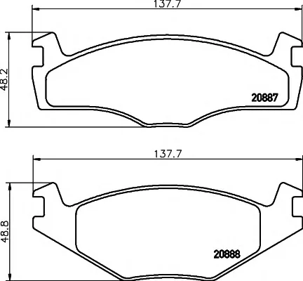 8DB 355 006-171 BEHR/HELLA/PAGID Тормозные колодки (фото 1)