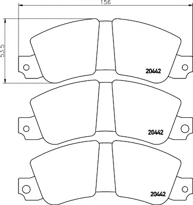 8DB 355 007-151 BEHR/HELLA/PAGID Тормозные колодки (фото 1)