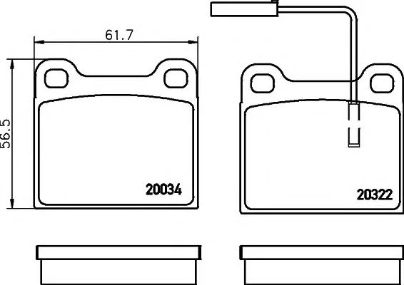 8DB 355 007-631 BEHR/HELLA/PAGID Тормозные колодки (фото 1)