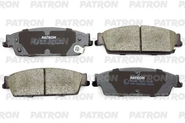 PBP061 PATRON Комплект тормозных колодок, дисковый тормоз (фото 1)