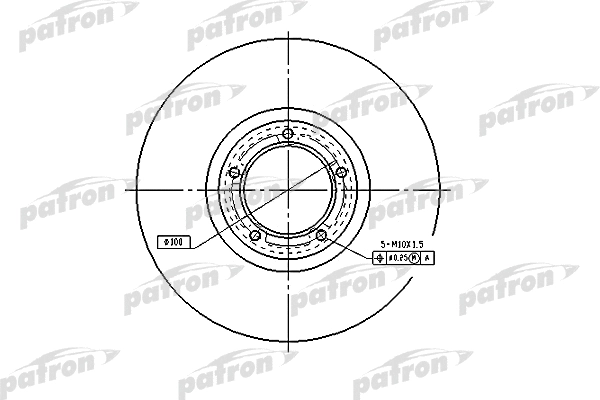 PBD1623 PATRON Тормозной диск (фото 1)