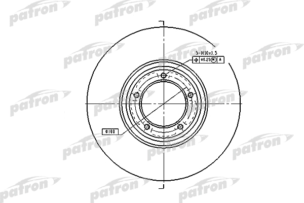 PBD1642 PATRON Тормозной диск (фото 1)
