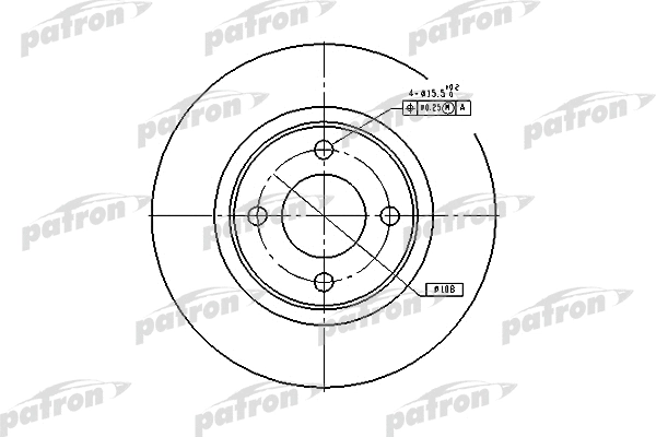 PBD2601 PATRON Тормозной диск (фото 1)