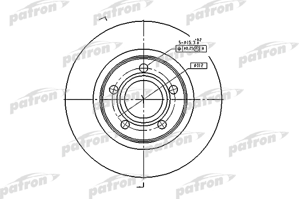 PBD2806 PATRON Тормозной диск (фото 1)