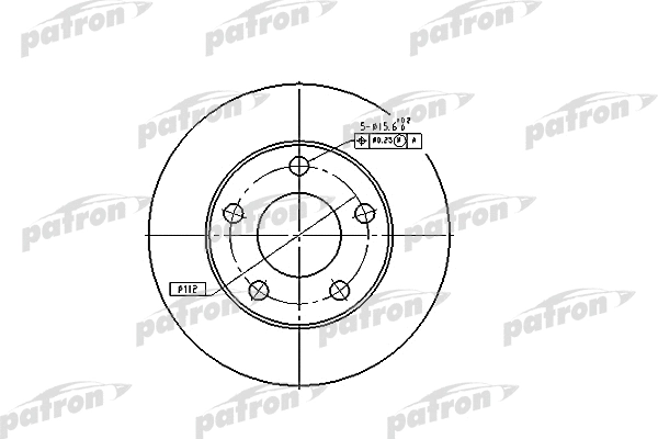 PBD4026 PATRON Тормозной диск (фото 1)