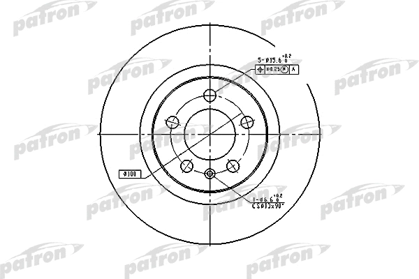PBD4027 PATRON Тормозной диск (фото 1)